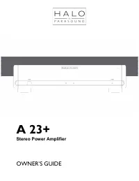 Parasound A23PLUSSIL
