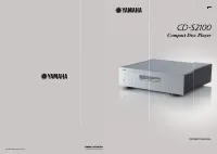 Yamaha CD-S2100SL