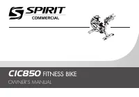 Spirit Fitness CIC850