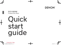 Denon DCD-900NE