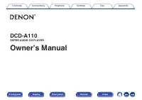 Denon DCD-A110