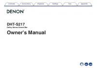 Denon DHTS217