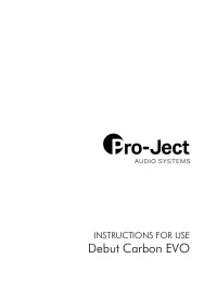 Pro-Ject DCARBONEVOGBK
