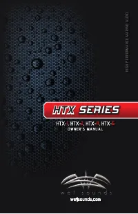 Wet Sounds HTX-1