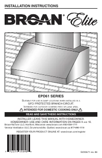 Broan EPD6160SS