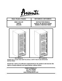 Avanti WCF148DE3S