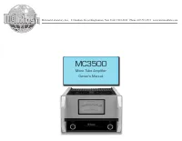 McIntosh MC3500MKII