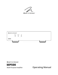 MartinLogan MP500