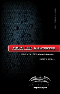 Wet Sounds REVO 15 XXX V4 B
