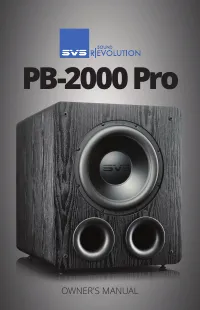 SVS PB2000PROBA