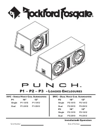 Rockford Fosgate P3-1X12