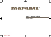 Marantz PM10S1