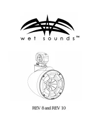 Wet Sounds REV 10 B FC SA V2
