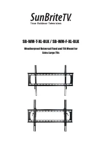 SunBrite SB-WM-F-XL-BLK