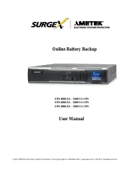 SurgeX UPS-2000-OL