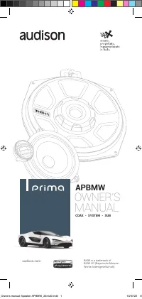 Audison APBMW K4MKIT