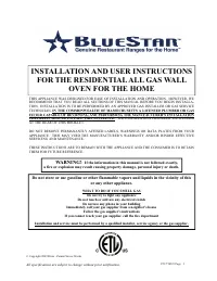 BlueStar BWO30AGSV2