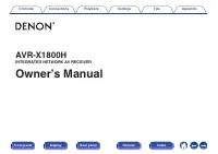 Denon AVRX1800H