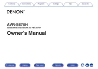 Denon AVRS670H