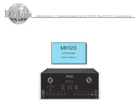McIntosh MX123