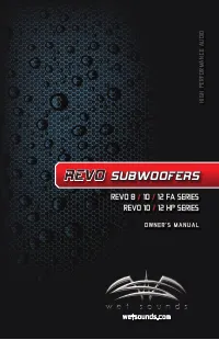 Wet Sounds REVO 10 FA S2 V3