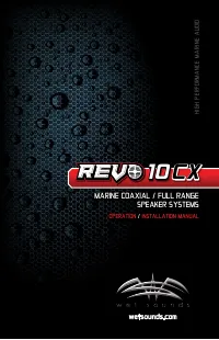 Wet Sounds REVO CX 10 SW B S2