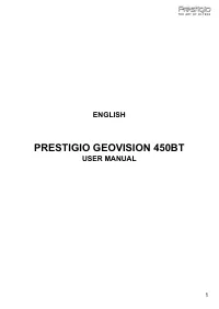 Prestigio GeoVision 450 BT