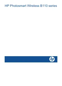 HP Photosmart Wireless B110a(b)(c)(d)(e)