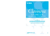 Yamaha CLP-270 Clavinova