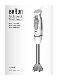 Braun MR530 Sauce