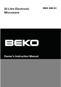 Beko MWB 2000 EX