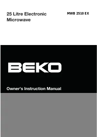 Beko MWB 2510 EX