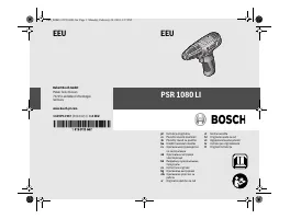 Bosch PSR 1080 LI 1 3Ah Case