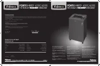 Fellowes Fortishred 4250C FS 46181