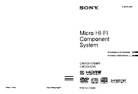 Sony CMT-DH50R