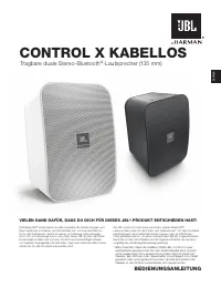 JBL Control X Wireless