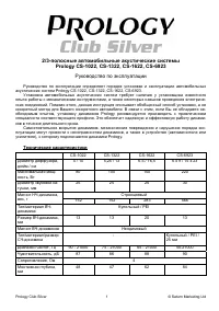 Prology CS-1022