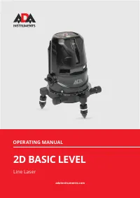 ADA 2D Basic Level