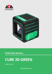 ADA Cube 3d Green Professional Edition