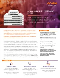 HP HPE Aruba Instant On 1930 48G 4SFP+ Switch (JL685A)