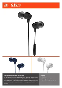 JBL C50