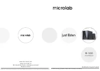 Microlab M-500 2.1