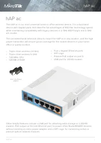 Mikrotik hAP ac (RB962UiGS-5HacT2HnT)