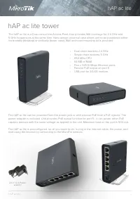 Mikrotik hAP ac lite (RB952Ui-5ac2nD-TC)
