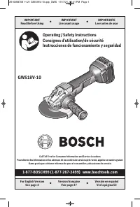 Bosch GWS18V 10N