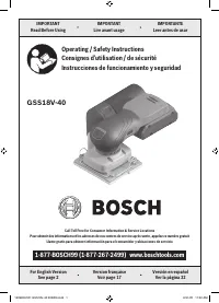 Bosch GSS18V 40N