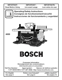 Bosch TS1004