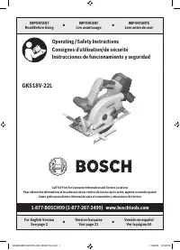 Bosch GKS18V 22LB25