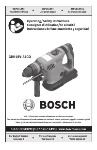 Bosch GBH18V 34CQB24