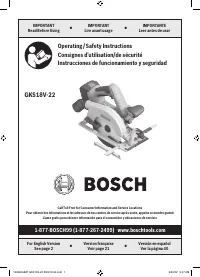Bosch GKS18V 22B25